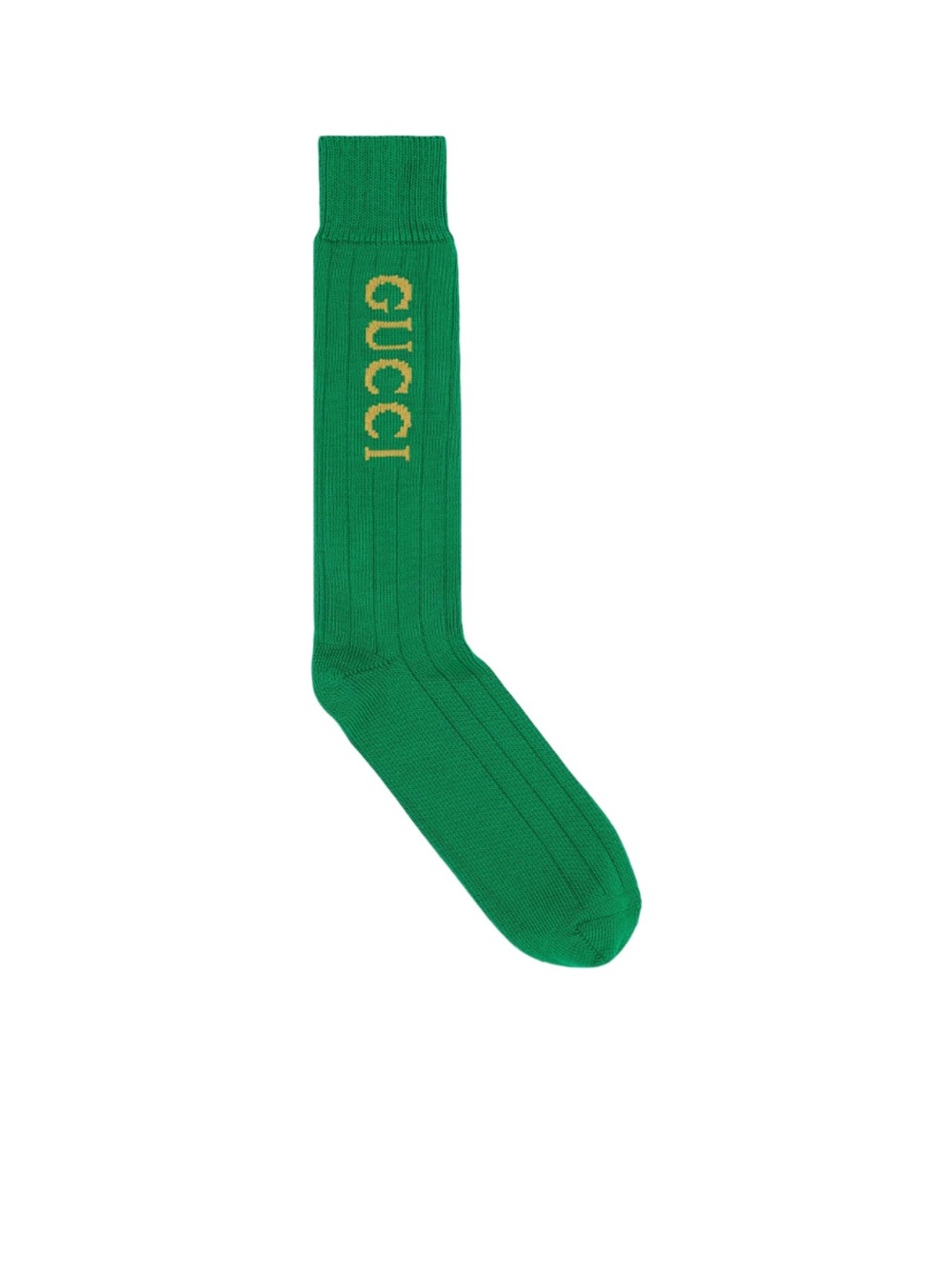 GUCCI Bright Green Ribbed Men’s Socks